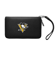 Pittsburgh Penguins Zip Organizer Wallet Pebble Black