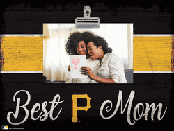 Pittsburgh Pirates 10" x 8" Best Mom with Stripe Clip Frame