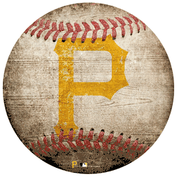 Pittsburgh Pirates 12" Baseball Shaped Sign