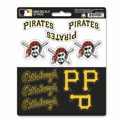 Pittsburgh Pirates 12 Count Mini Decal Sticker Pack
