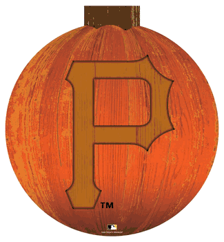 Pittsburgh Pirates 12 in. Halloween Pumpkin Sign