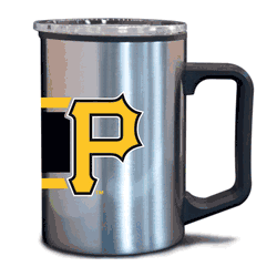 Pittsburgh Pirates 15oz Stripe Plastic Wall Stainless Mug