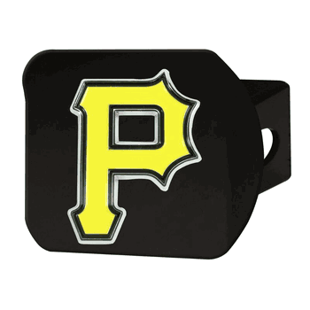 Pittsburgh Pirates Black Metal Hitch Cover - 3D Color Emblem