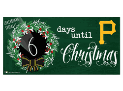 Pittsburgh Pirates Chalk Christmas Countdown 6x12 Sign