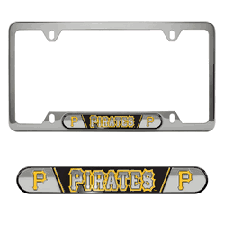 Pittsburgh Pirates Embossed License Plate Frame, 6.25in x 12.25in