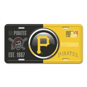 Pittsburgh Pirates Embossed Metal License Plate