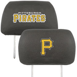 Pittsburgh Pirates Embroidered Head Rest Cover Set - 2 Pieces
