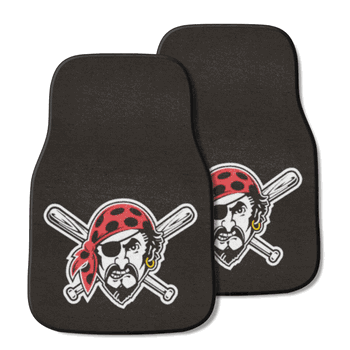 Pittsburgh Pirates Front Carpet Car Mat Set - 2 Pieces