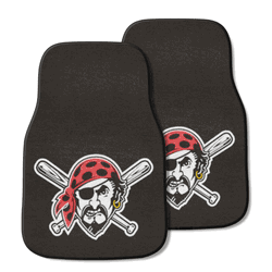 Pittsburgh Pirates Front Carpet Car Mat Set - 2 Pieces