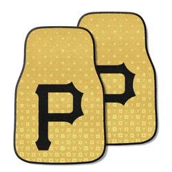 Pittsburgh Pirates Front Carpet Car Mat Set - 2 Pieces