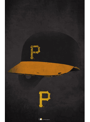 Pittsburgh Pirates Ghost Helmet 17x26