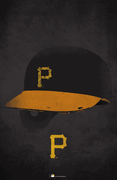 Pittsburgh Pirates Ghost Helmet 17x26