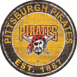 Pittsburgh Pirates Heritage Logo Round Sign