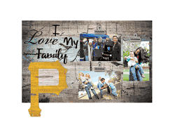 Pittsburgh Pirates I Love my Family Clip Frame