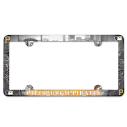 Pittsburgh Pirates License Plate Frame Plastic Full Color Style