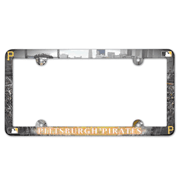 Pittsburgh Pirates License Plate Frame Plastic Full Color Style