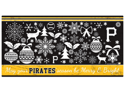 Pittsburgh Pirates Merry and Bright 6x12 Sign