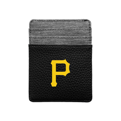 Pittsburgh Pirates Pebble Front Pocket Wallet Black