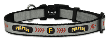 Pittsburgh Pirates Pet Collar Reflective Baseball Size Toy CO