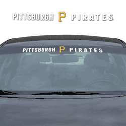 Pittsburgh Pirates Sun Stripe Windshield Decal 3.25 in. x 34 in.