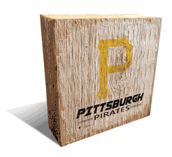 Pittsburgh Pirates Team Logo Block 6X6