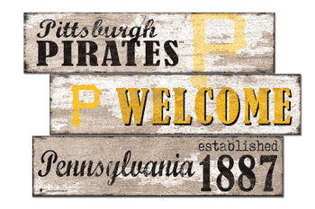 Pittsburgh Pirates Welcome 3 Plank