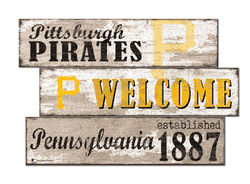 Pittsburgh Pirates Welcome 3 Plank