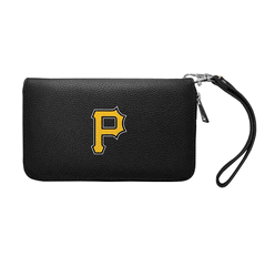 Pittsburgh Pirates Zip Organizer Wallet Pebble Black