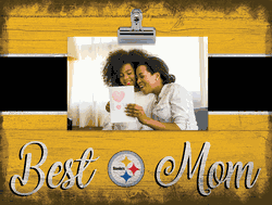 Pittsburgh Steelers 10" x 8" Best Mom with Stripe Clip Frame