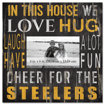 Pittsburgh Steelers 10x10 In This House Frame