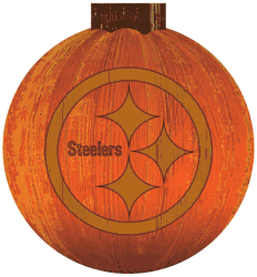 Pittsburgh Steelers 12 in. Halloween Pumpkin Sign