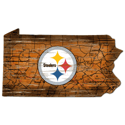 Pittsburgh Steelers 12" Mini Roadmap State Sign