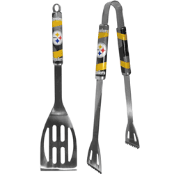 Pittsburgh Steelers 2 pc Steel BBQ Tool Set