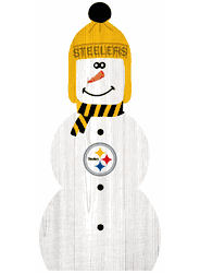Pittsburgh Steelers 31" Snowman Leaner