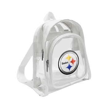 Pittsburgh Steelers 3D Logo Clear Mini Backpack