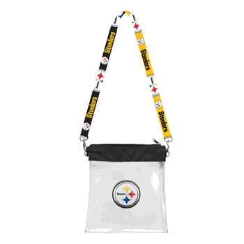 Pittsburgh Steelers 3D Logo Clear Satchelette