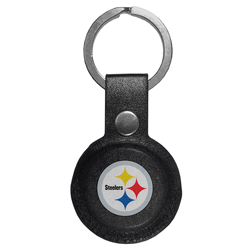 Pittsburgh Steelers AirTag Compatible Leather Key Chain