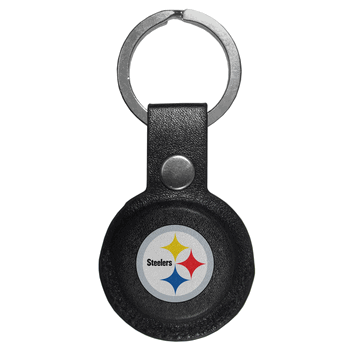 Pittsburgh Steelers AirTag Compatible Leather Key Chain