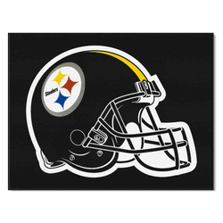 Pittsburgh Steelers All-Star Rug - 34 in. x 42.5 in., Helmet Logo