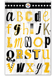 Pittsburgh Steelers Alphabet 11x19 Sign