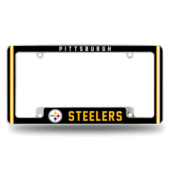 Pittsburgh Steelers Alternate Design All Over Chrome Frame
