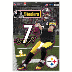 Pittsburgh Steelers Ben Roethlisberger Decal 11x17 Multi Use