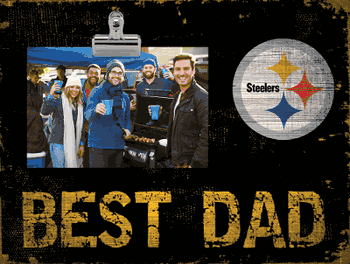 Pittsburgh Steelers Best Dad Clip Frame