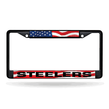 Pittsburgh Steelers  Black Chrome Frame with Decal Inserts 12