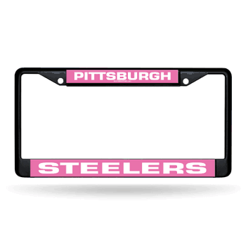 Pittsburgh Steelers  Black Chrome Frame with Decal Inserts 12