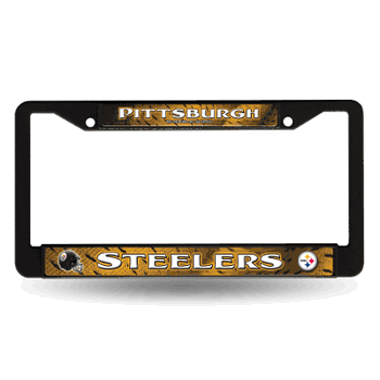 Pittsburgh Steelers  Black Chrome Frame with Decal Inserts 12