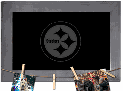 Pittsburgh Steelers Blank Chalkboard with frame & clothespins 11x19 Sign