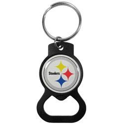 Pittsburgh Steelers Bottle Opener Key Chain, Black