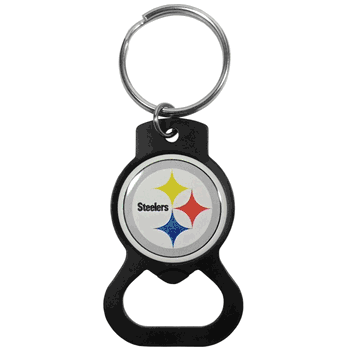 Pittsburgh Steelers Bottle Opener Key Chain, Black