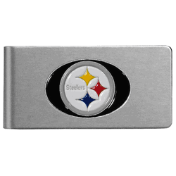 Pittsburgh Steelers Brushed Metal Money Clip